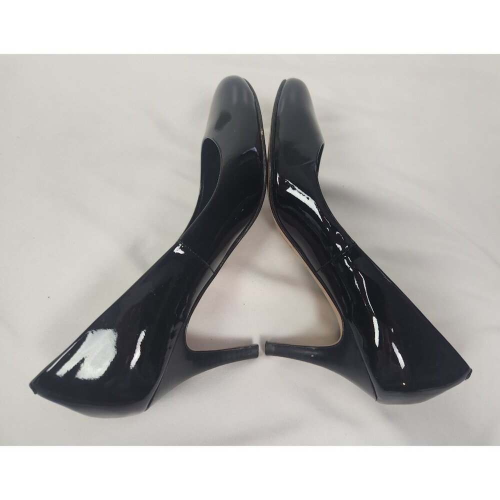 Cole Haan Women's Sz. 7B Black Patent Leather Round Toe Pumps - Picture 5 of 8